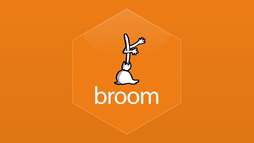 Convenient analysis with broom 